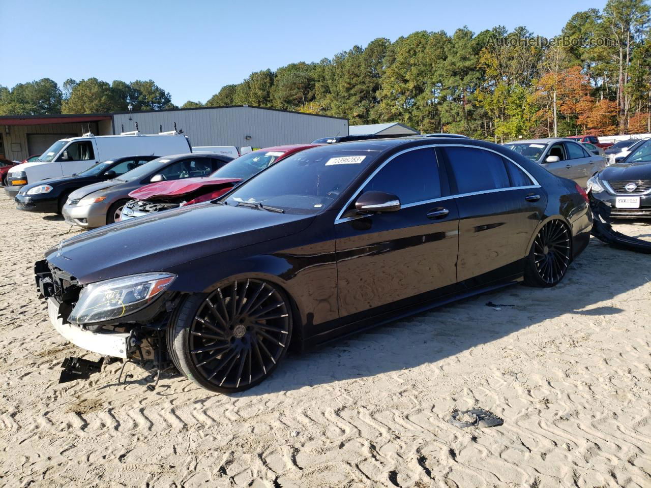 2015 Mercedes-benz S 550 4matic Черный vin: WDDUG8FB3FA171113