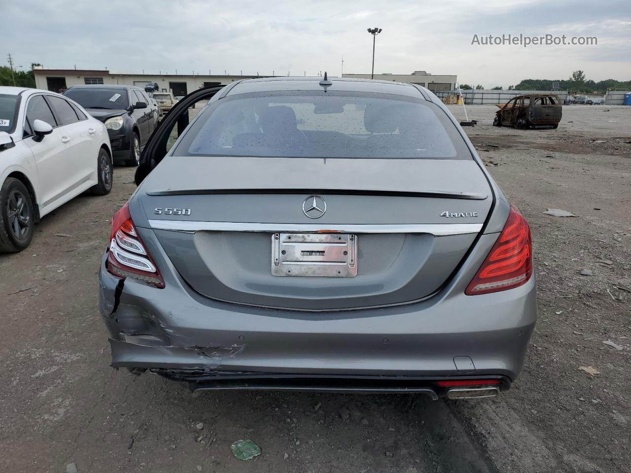 2015 Mercedes-benz S 550 4matic Gray vin: WDDUG8FB4FA114306