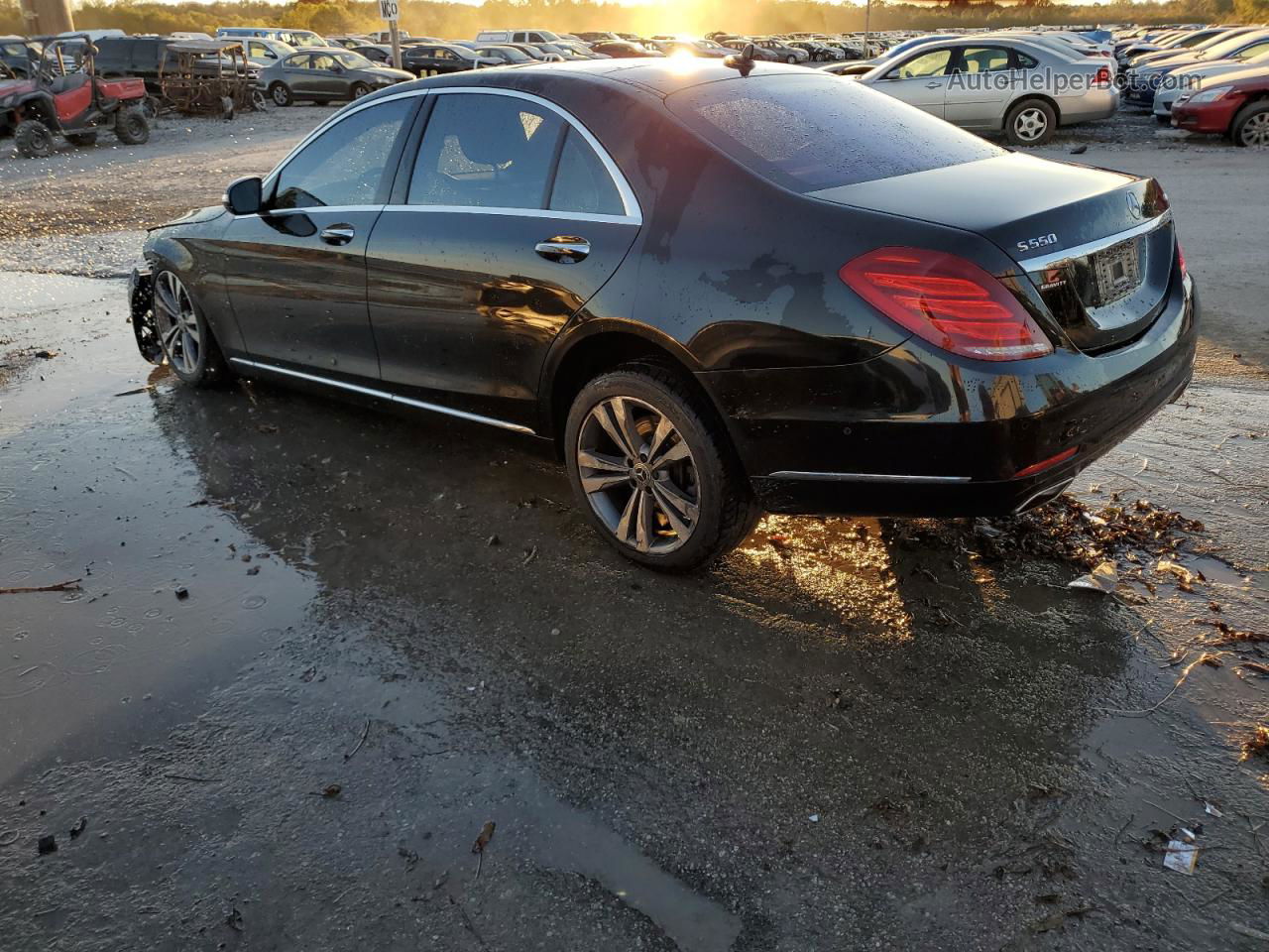 2015 Mercedes-benz S 550 4matic Черный vin: WDDUG8FB4FA137794