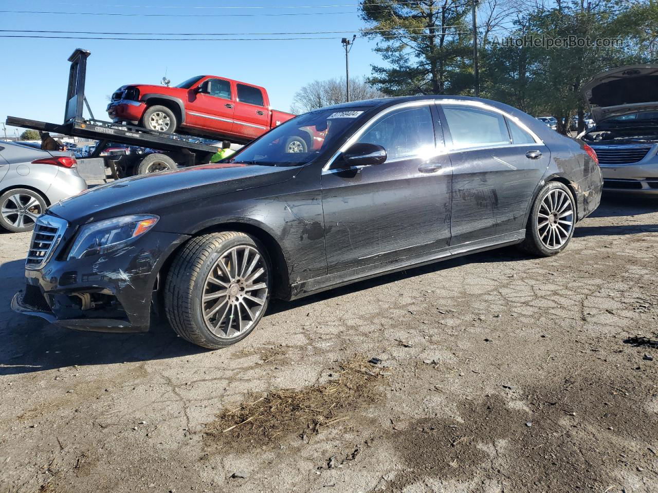 2015 Mercedes-benz S 550 4matic Черный vin: WDDUG8FB4FA157365