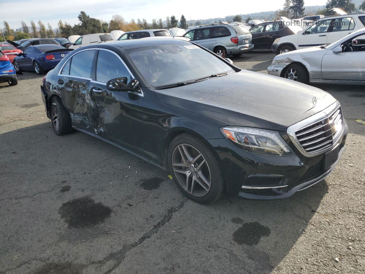 2015 Mercedes-benz S 550 4matic Black vin: WDDUG8FB4FA161366