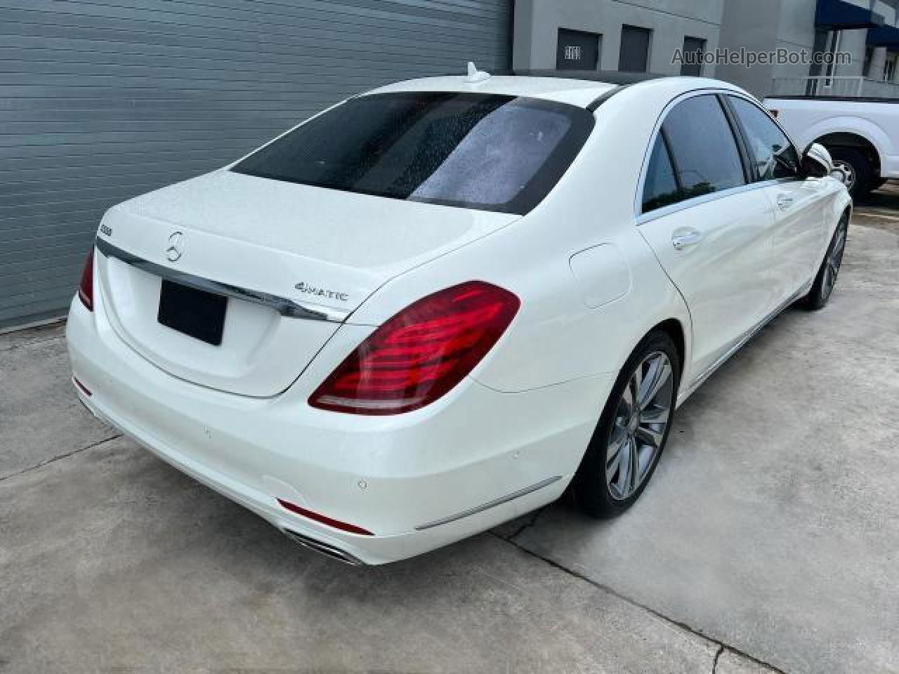 2015 Mercedes-benz S 550 4matic White vin: WDDUG8FB5FA094311