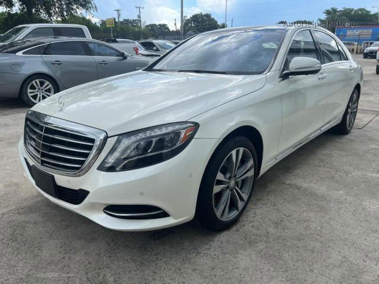 2015 Mercedes-benz S 550 4matic White vin: WDDUG8FB5FA094311