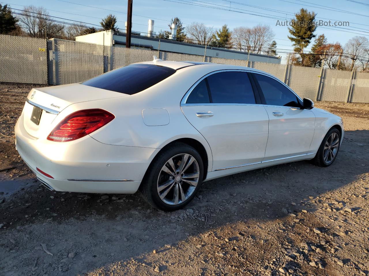 2015 Mercedes-benz S 550 4matic White vin: WDDUG8FB5FA190195