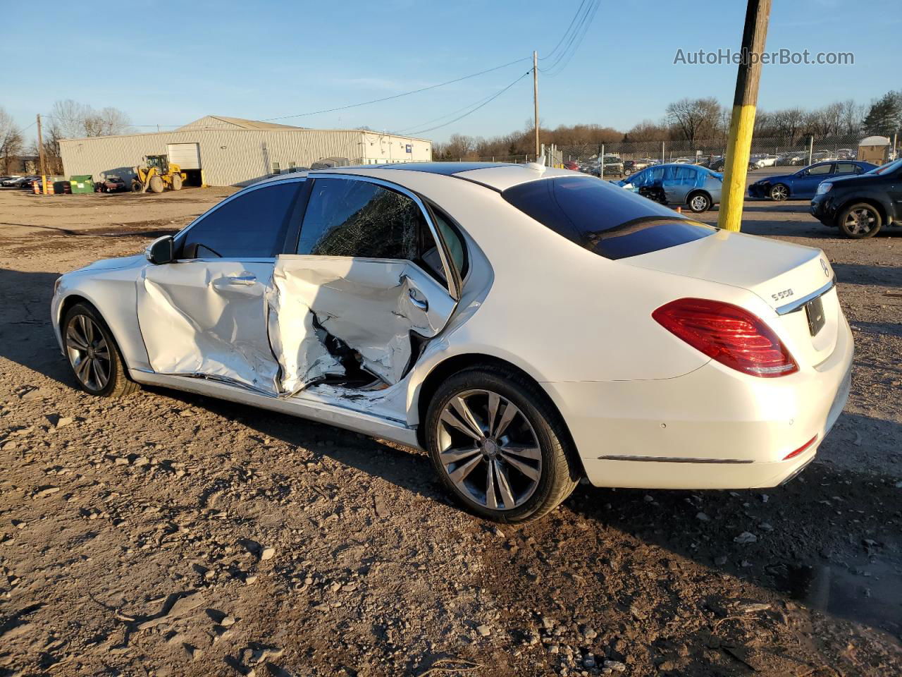 2015 Mercedes-benz S 550 4matic White vin: WDDUG8FB5FA190195