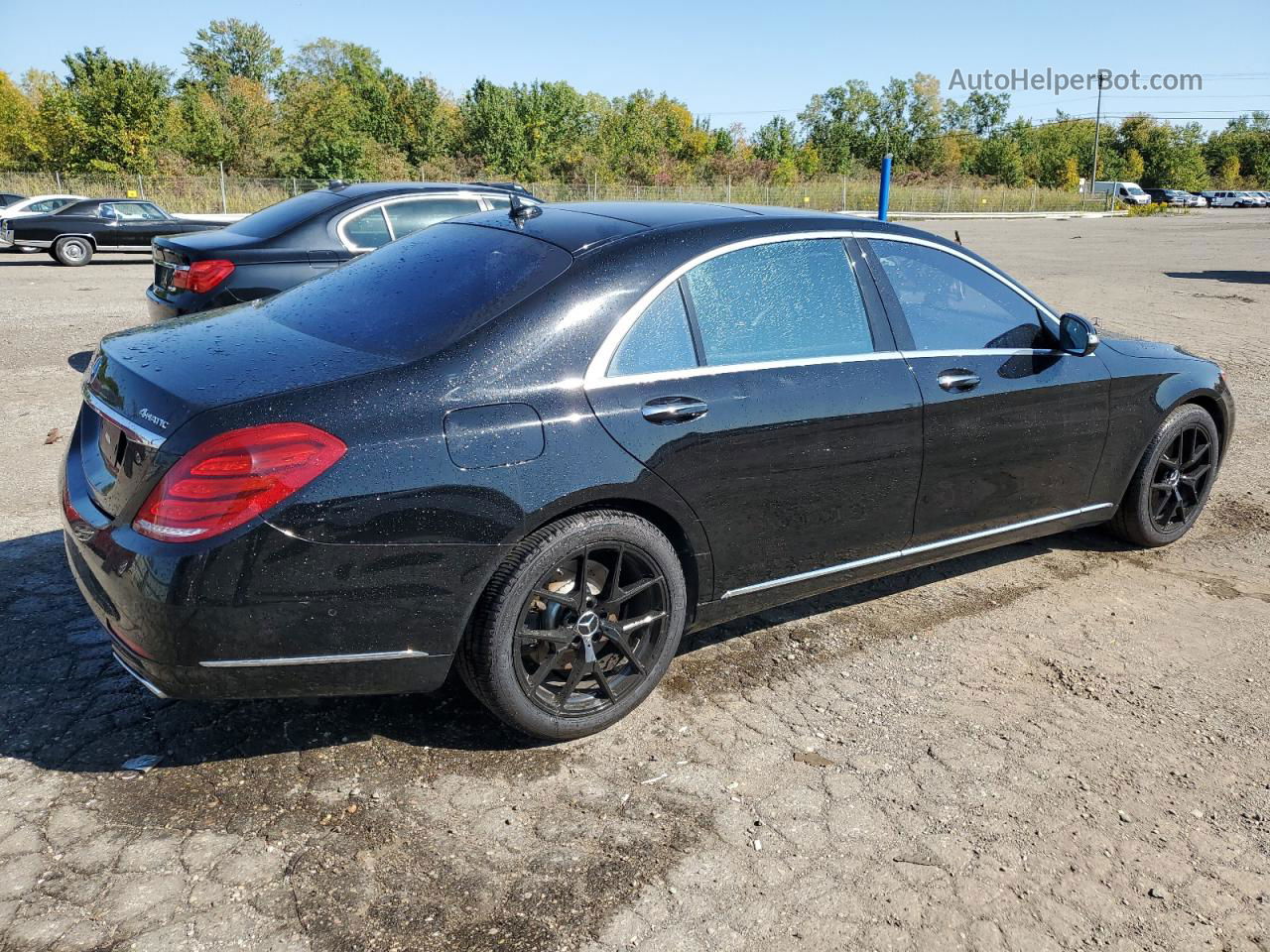 2015 Mercedes-benz S 550 4matic Черный vin: WDDUG8FB5FA201972