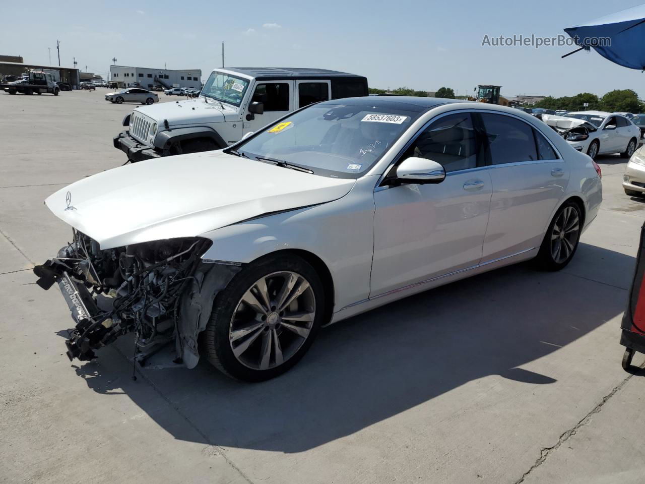 2015 Mercedes-benz S 550 4matic White vin: WDDUG8FB6FA100651