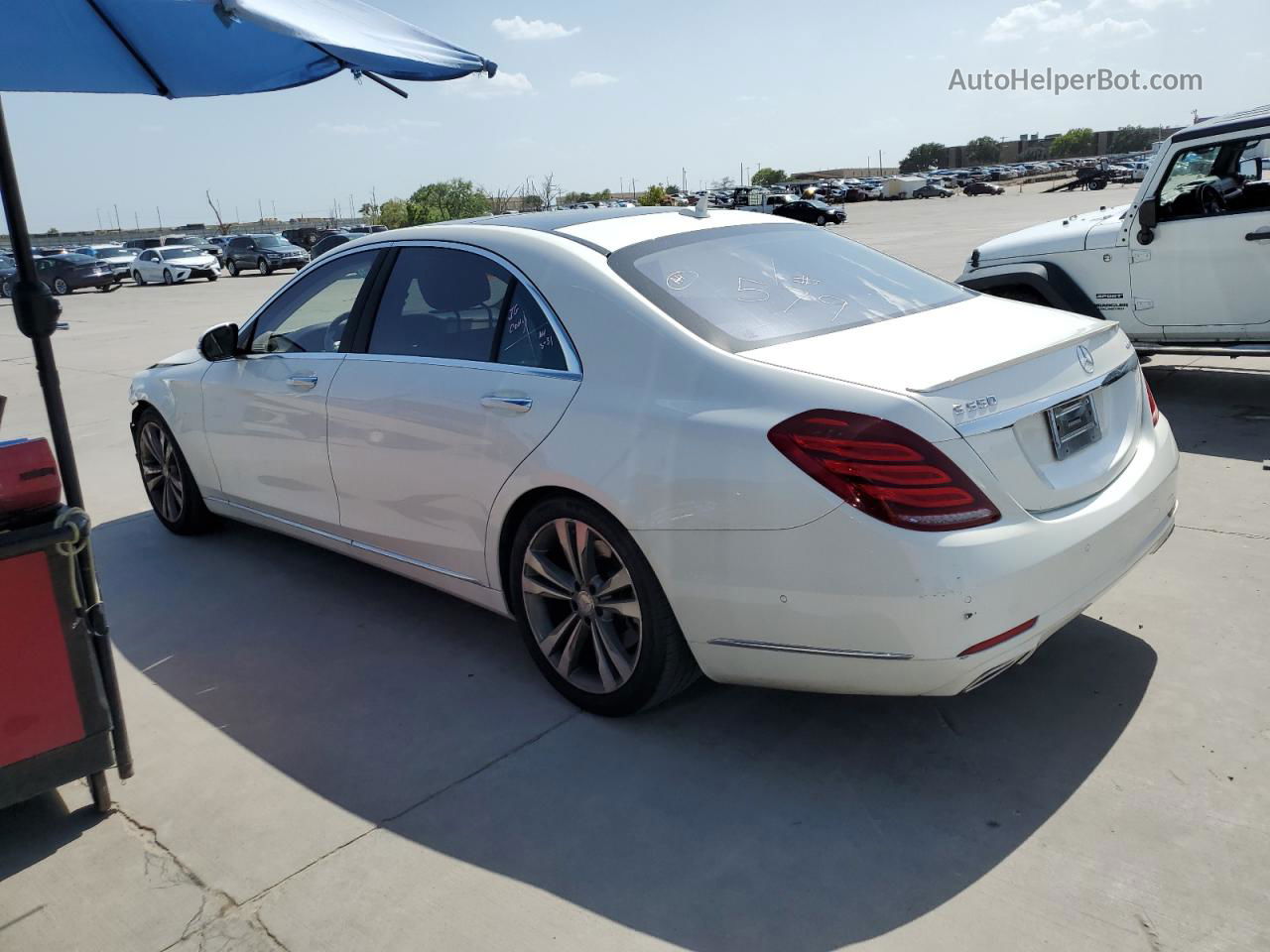 2015 Mercedes-benz S 550 4matic White vin: WDDUG8FB6FA100651