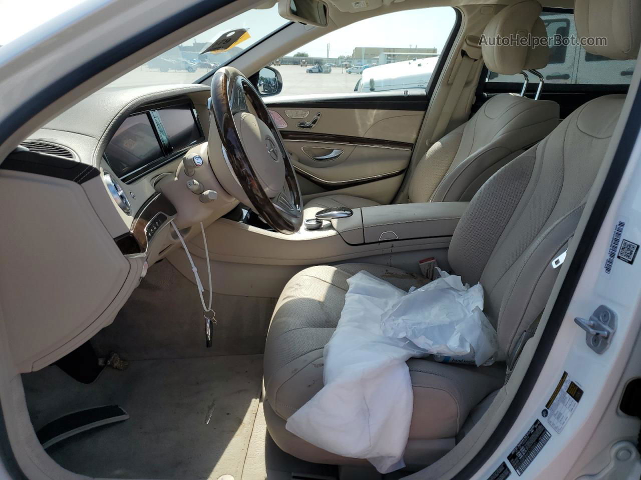 2015 Mercedes-benz S 550 4matic White vin: WDDUG8FB6FA100651