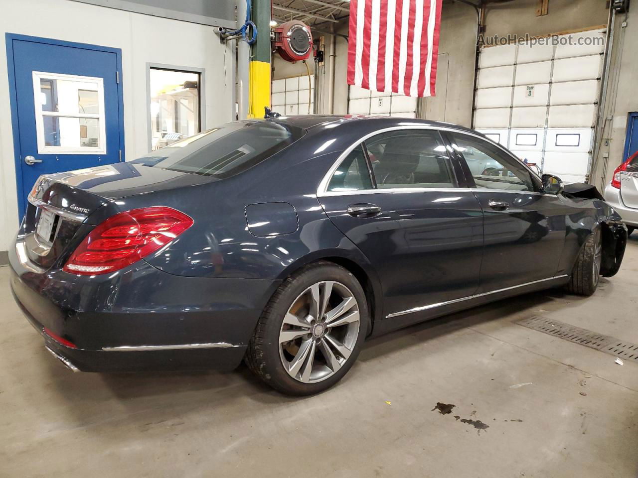 2015 Mercedes-benz S 550 4matic Синий vin: WDDUG8FB6FA116168