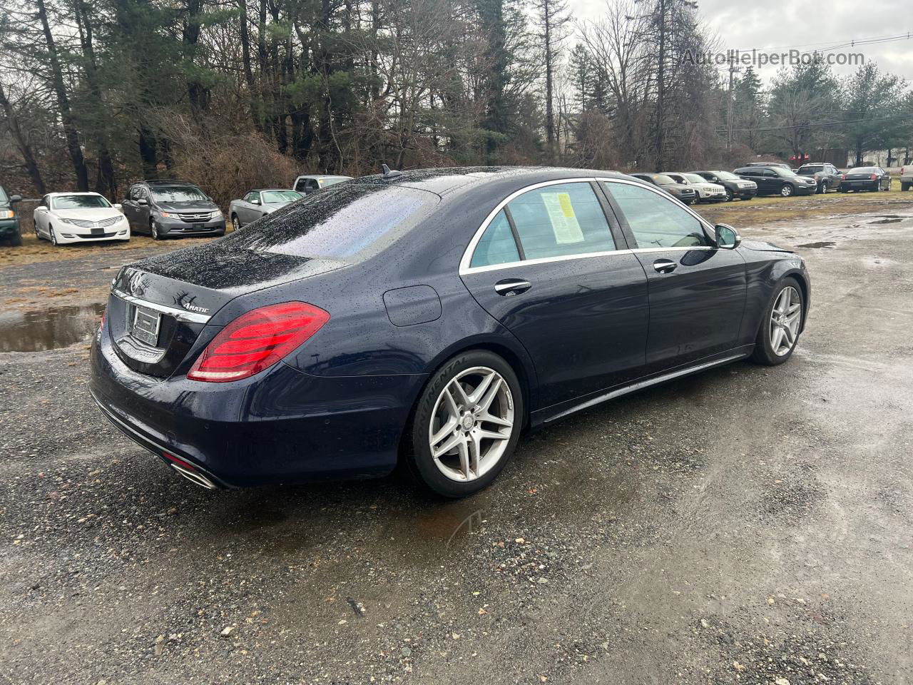 2015 Mercedes-benz S 550 4matic Синий vin: WDDUG8FB6FA122018