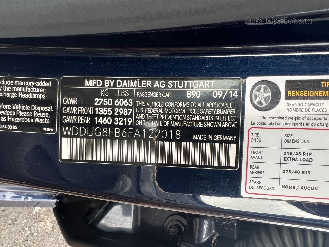 2015 Mercedes-benz S 550 4matic Синий vin: WDDUG8FB6FA122018