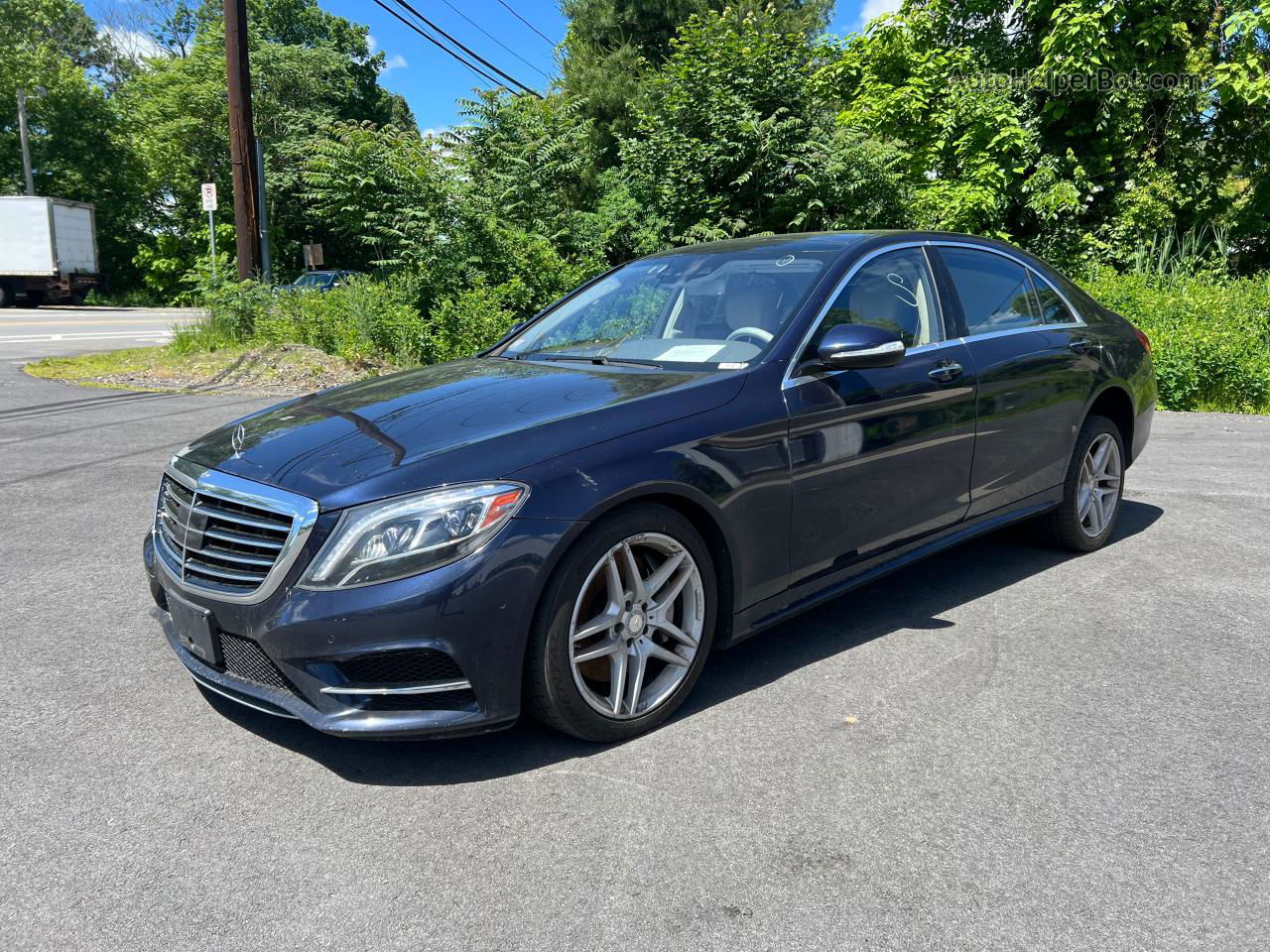 2015 Mercedes-benz S 550 4matic Blue vin: WDDUG8FB6FA122018