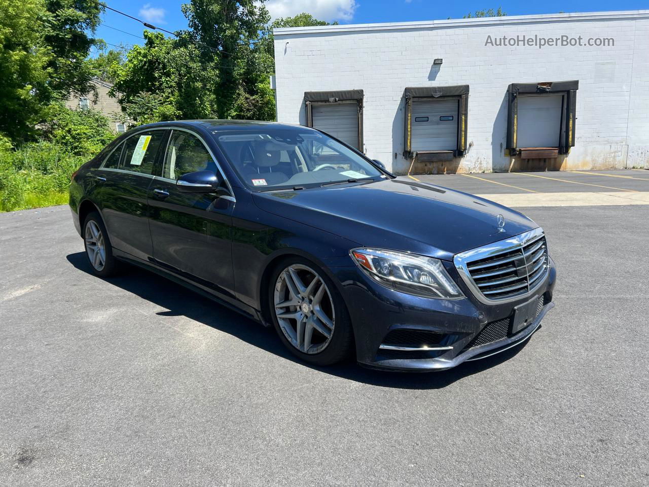 2015 Mercedes-benz S 550 4matic Синий vin: WDDUG8FB6FA122018