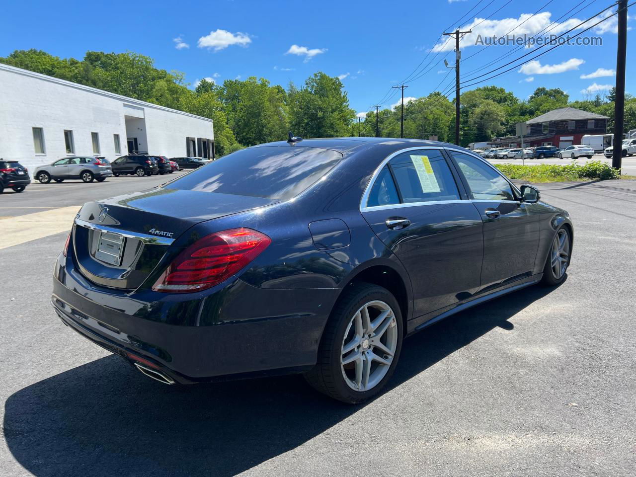 2015 Mercedes-benz S 550 4matic Blue vin: WDDUG8FB6FA122018