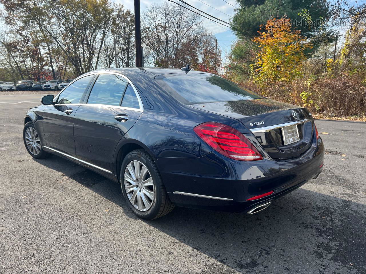 2015 Mercedes-benz S 550 4matic Blue vin: WDDUG8FB6FA148294