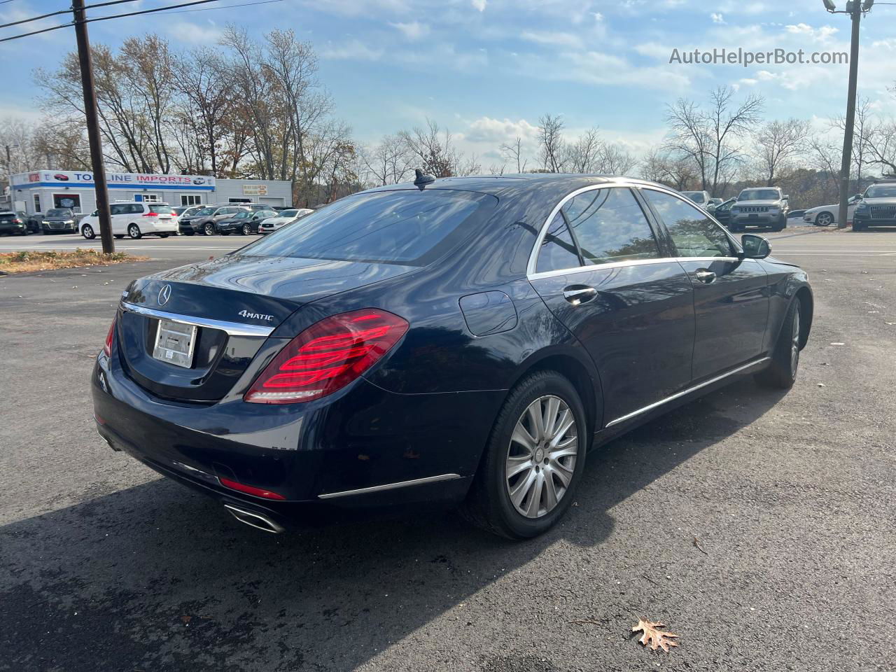 2015 Mercedes-benz S 550 4matic Blue vin: WDDUG8FB6FA148294