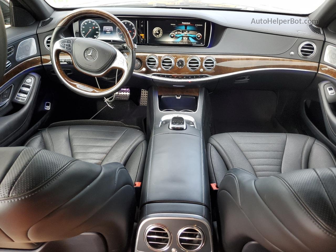 2015 Mercedes-benz S 550 4matic Черный vin: WDDUG8FB6FA149090