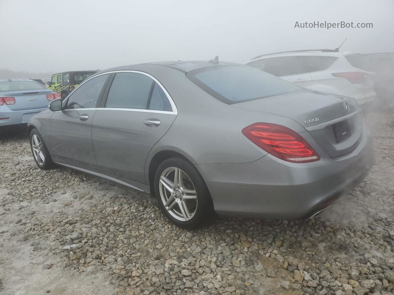 2015 Mercedes-benz S 550 4matic Silver vin: WDDUG8FB6FA197785