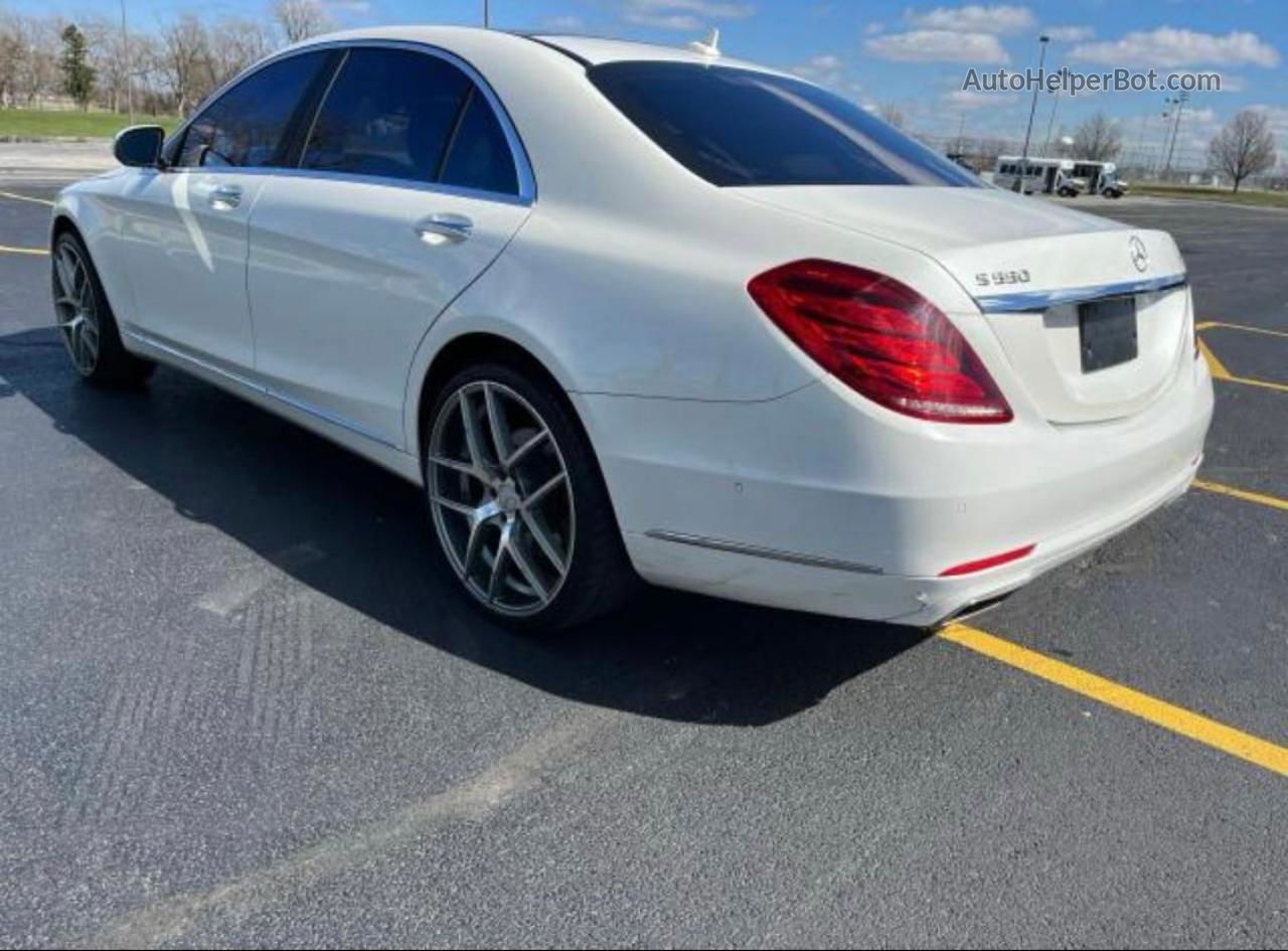 2015 Mercedes-benz S 550 4matic White vin: WDDUG8FB6FA203634