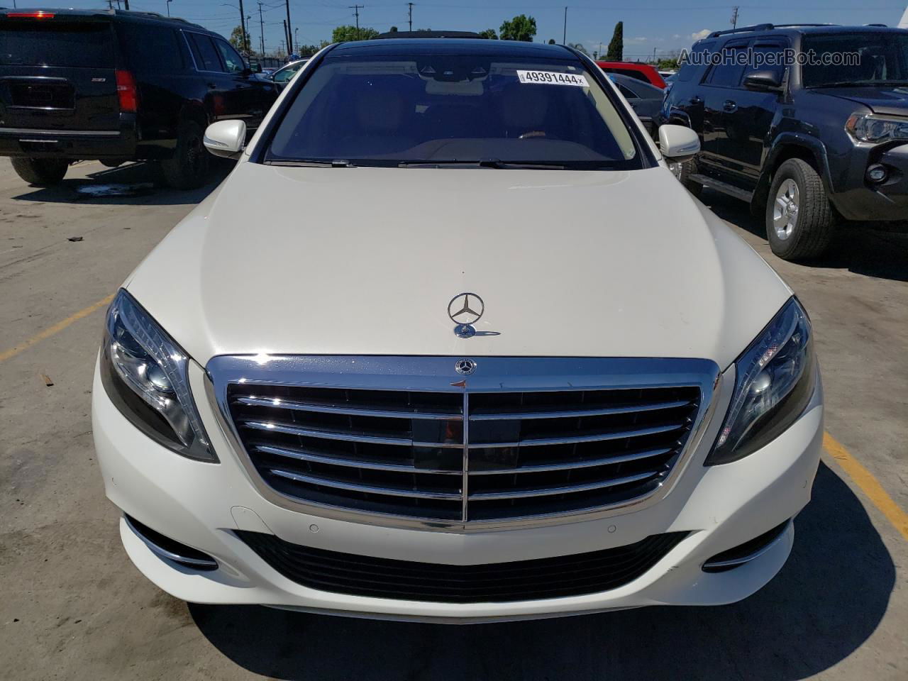 2015 Mercedes-benz S 550 4matic White vin: WDDUG8FB7FA166044