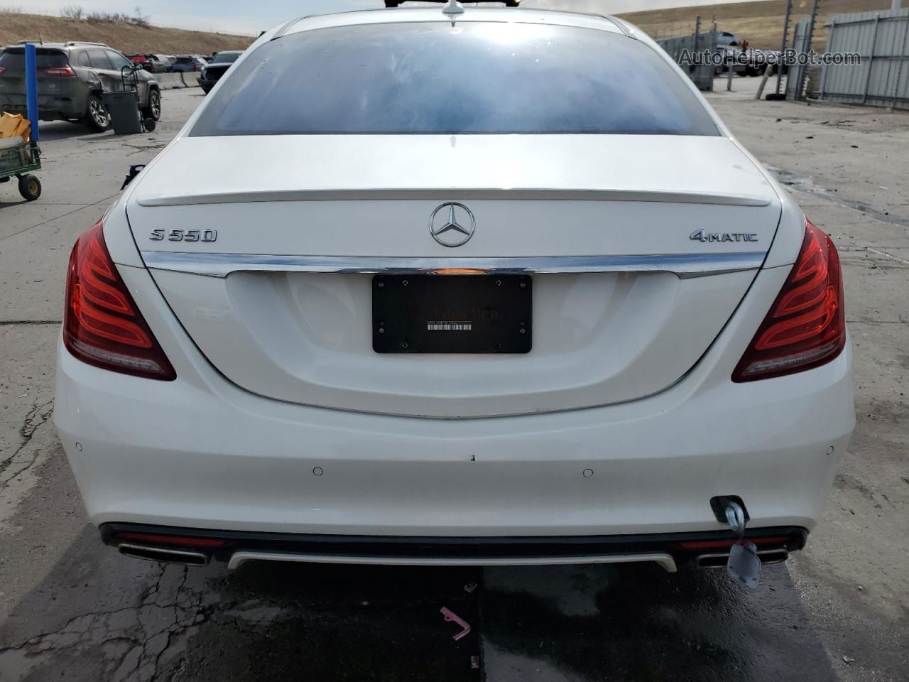 2015 Mercedes-benz S 550 4matic White vin: WDDUG8FB7FA168764