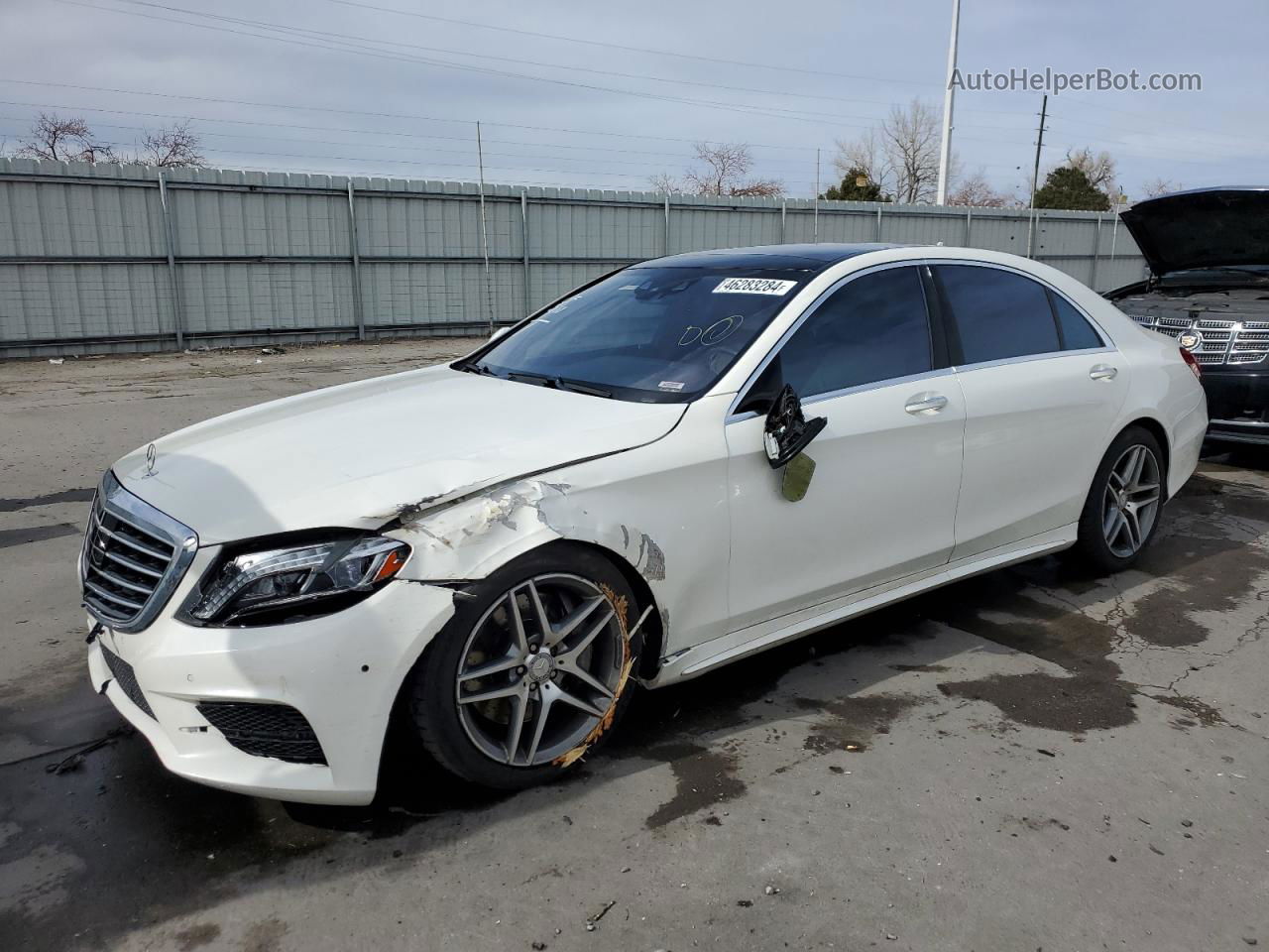 2015 Mercedes-benz S 550 4matic Белый vin: WDDUG8FB7FA168764