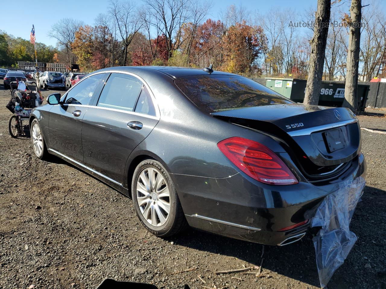 2015 Mercedes-benz S 550 4matic Charcoal vin: WDDUG8FB7FA188786