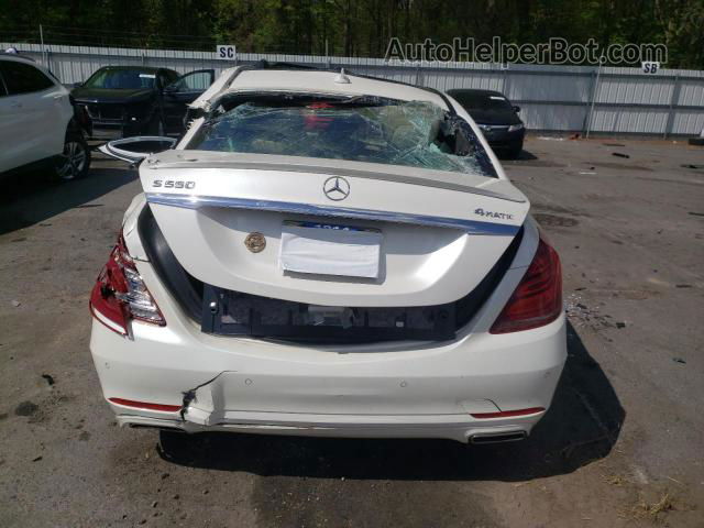 2014 Mercedes-benz S 550 4matic White vin: WDDUG8FB8EA052441