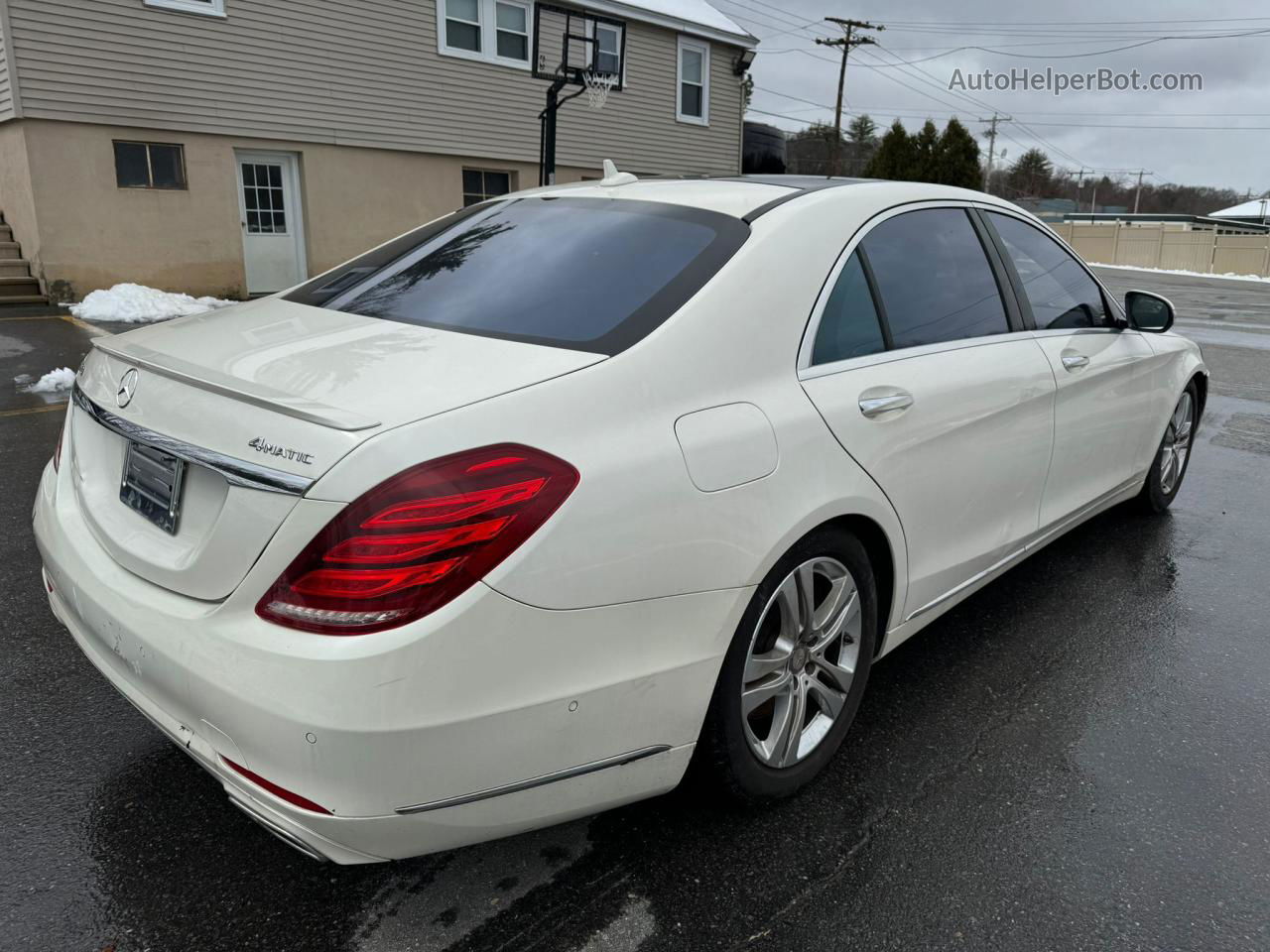 2015 Mercedes-benz S 550 4matic White vin: WDDUG8FB8FA107195