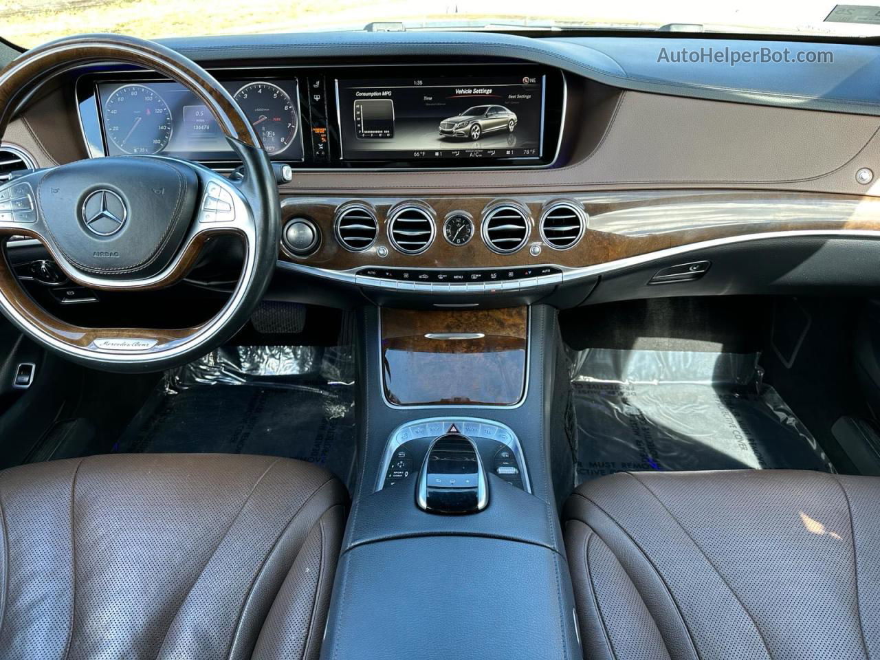 2015 Mercedes-benz S 550 4matic Синий vin: WDDUG8FB8FA154159