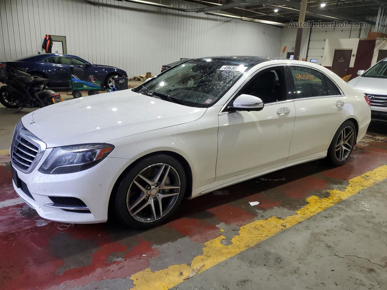 2015 Mercedes-benz S 550 4matic White vin: WDDUG8FB8FA180471