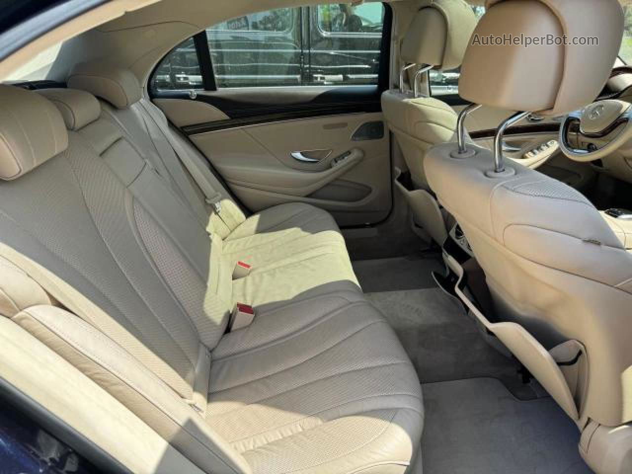 2015 Mercedes-benz S 550 4matic Синий vin: WDDUG8FB9FA103799