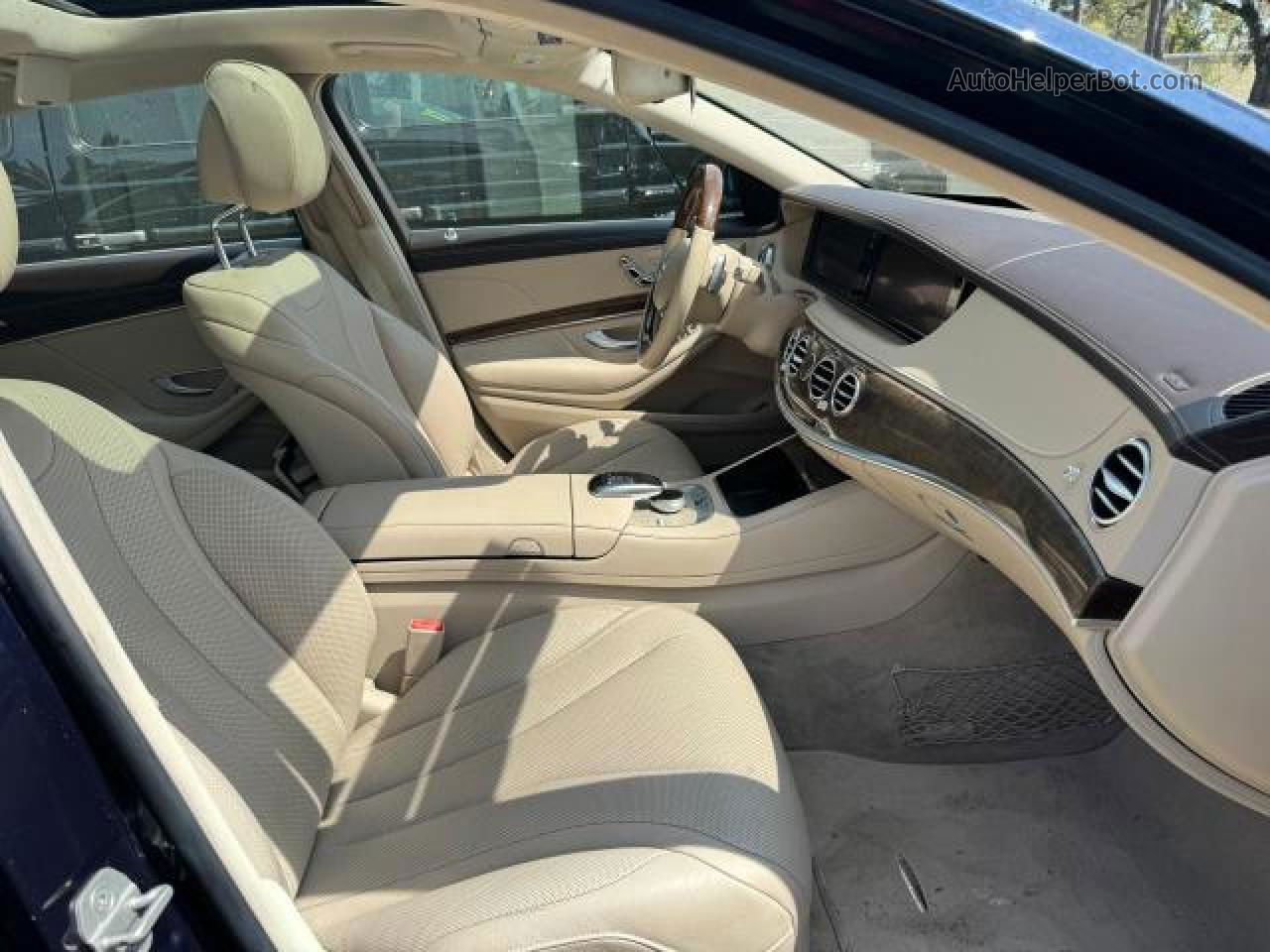 2015 Mercedes-benz S 550 4matic Синий vin: WDDUG8FB9FA103799