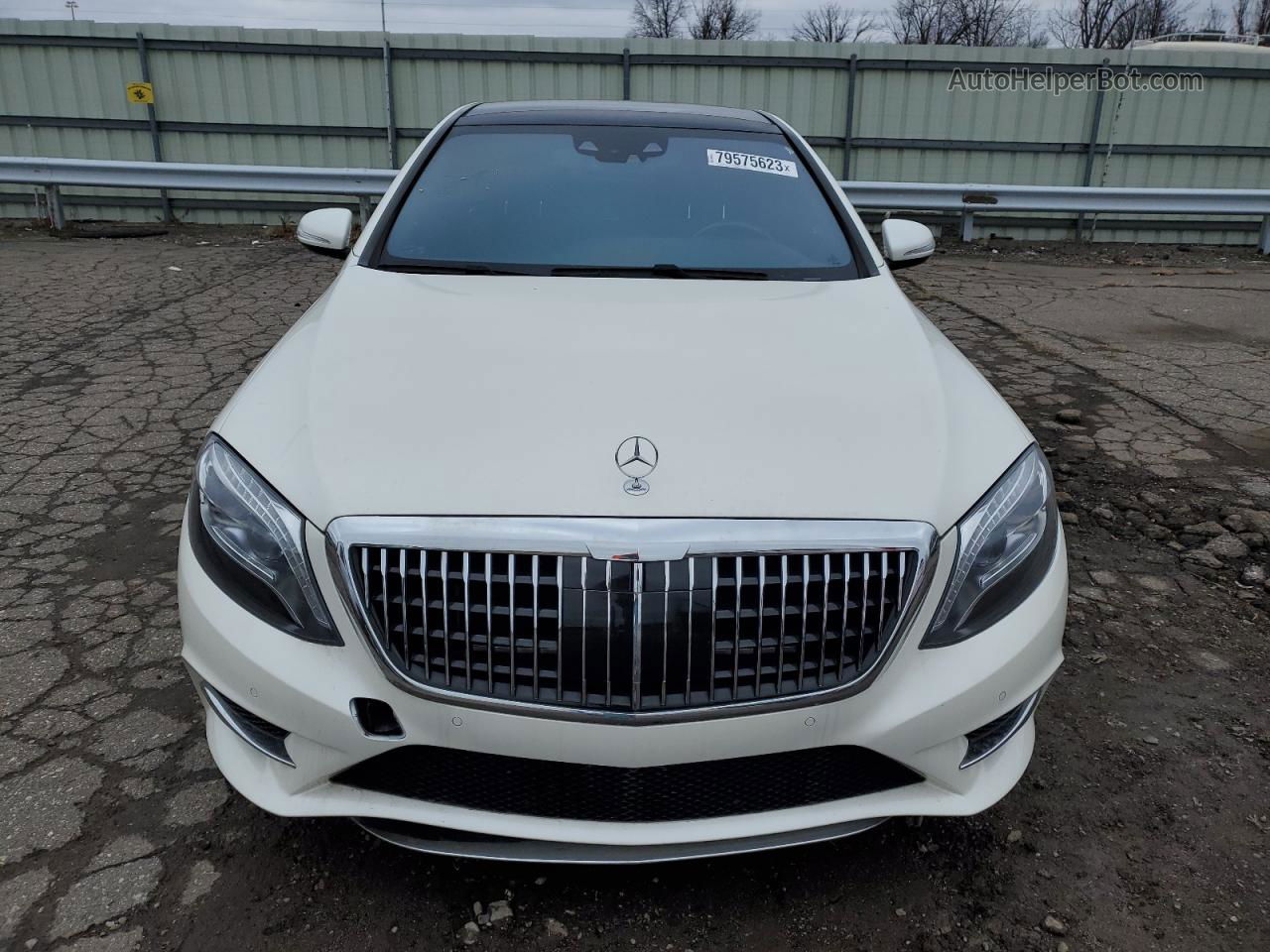 2015 Mercedes-benz S 550 4matic White vin: WDDUG8FB9FA135216