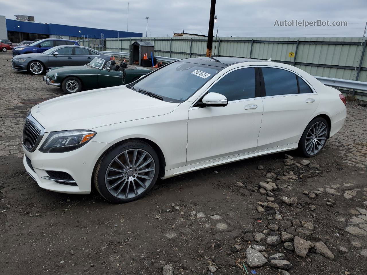 2015 Mercedes-benz S 550 4matic White vin: WDDUG8FB9FA135216