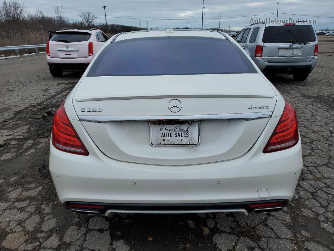 2015 Mercedes-benz S 550 4matic White vin: WDDUG8FB9FA135216