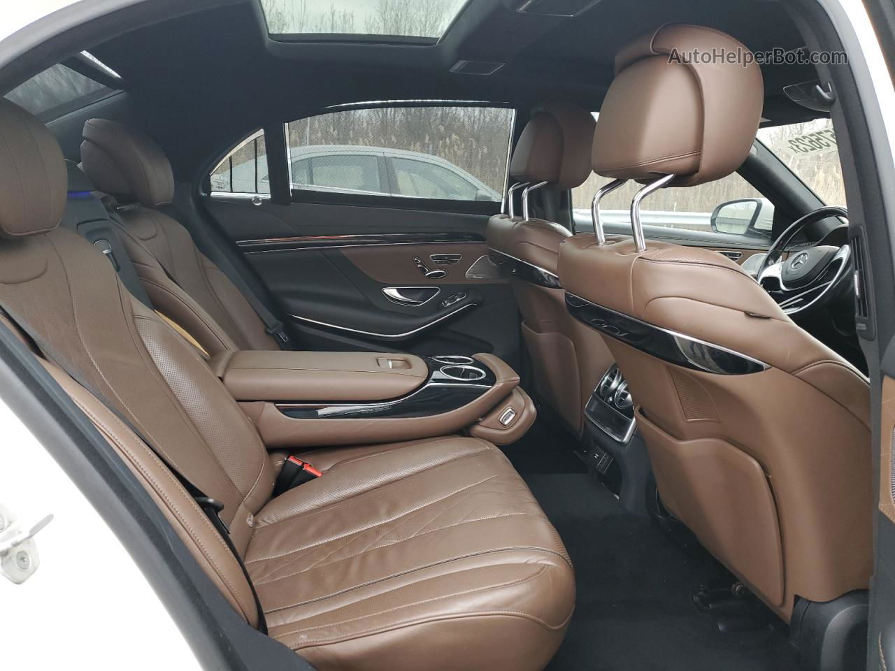 2015 Mercedes-benz S 550 4matic Белый vin: WDDUG8FB9FA135216