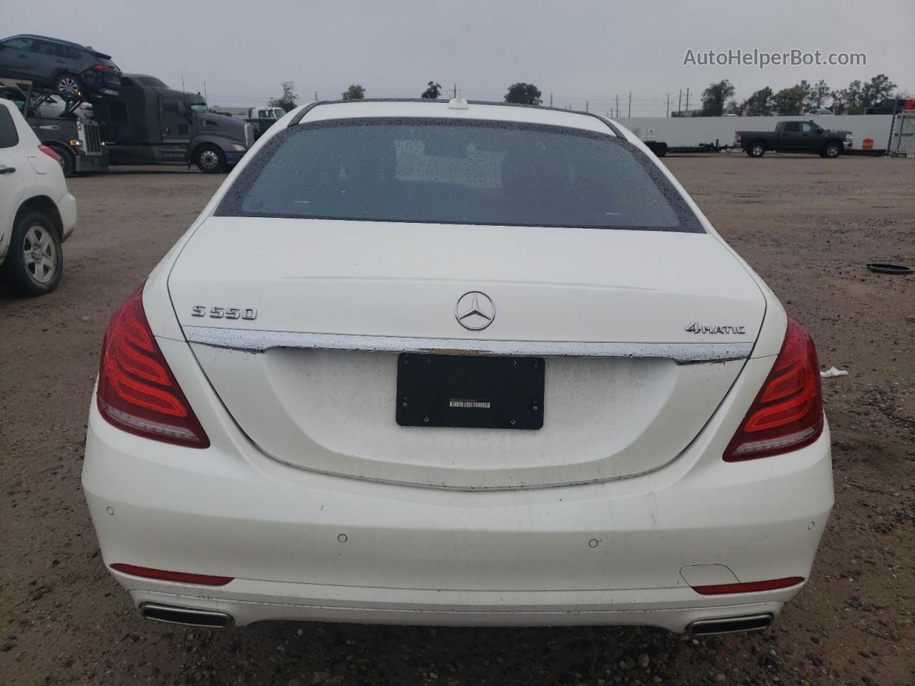 2015 Mercedes-benz S 550 4matic Белый vin: WDDUG8FB9FA158902