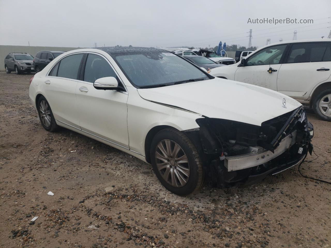 2015 Mercedes-benz S 550 4matic White vin: WDDUG8FB9FA158902