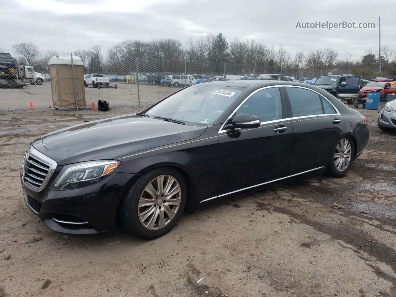 2015 Mercedes-benz S 550 4matic Black vin: WDDUG8FBXFA074006