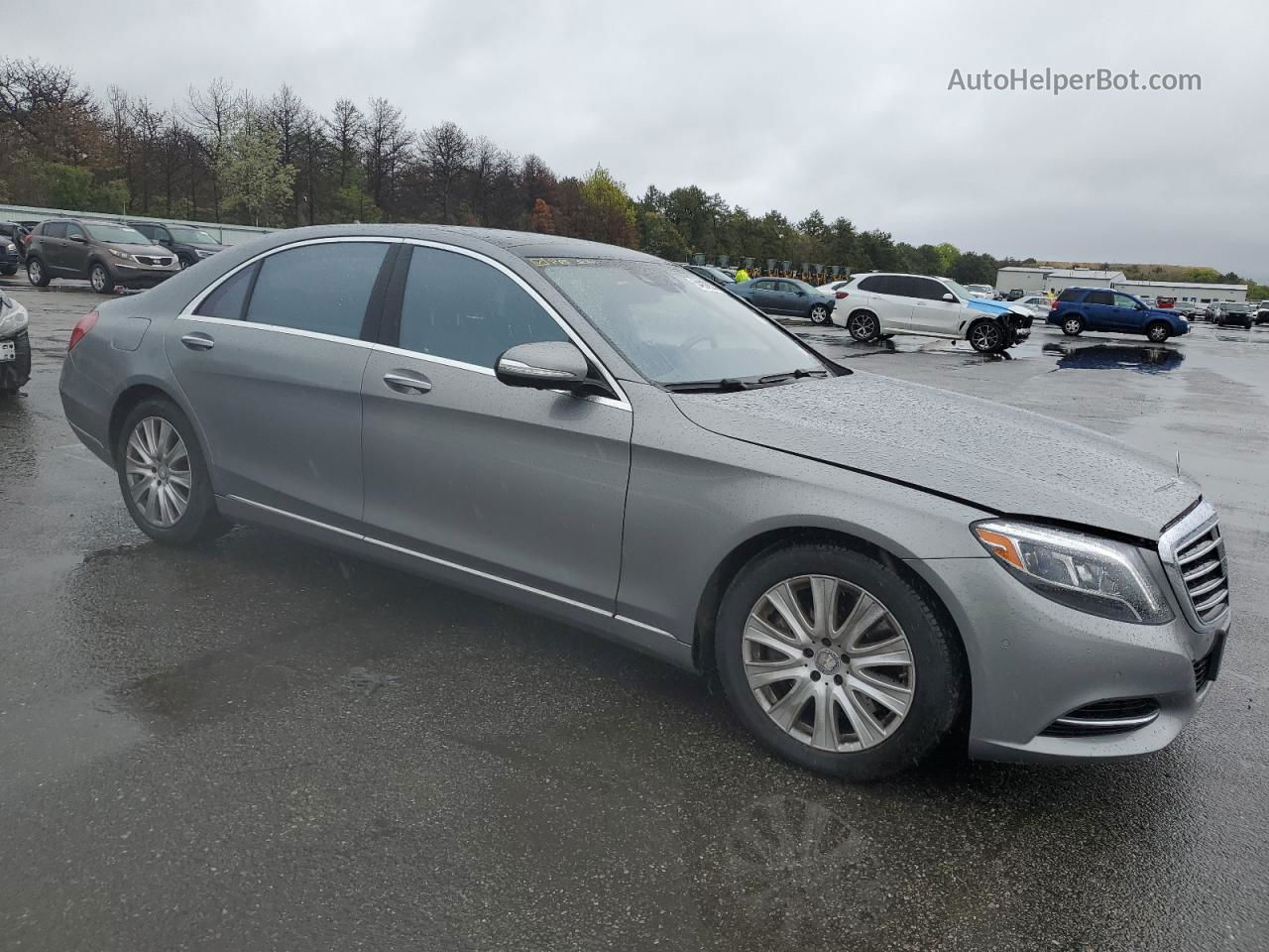 2015 Mercedes-benz S 550 4matic Silver vin: WDDUG8FBXFA160819