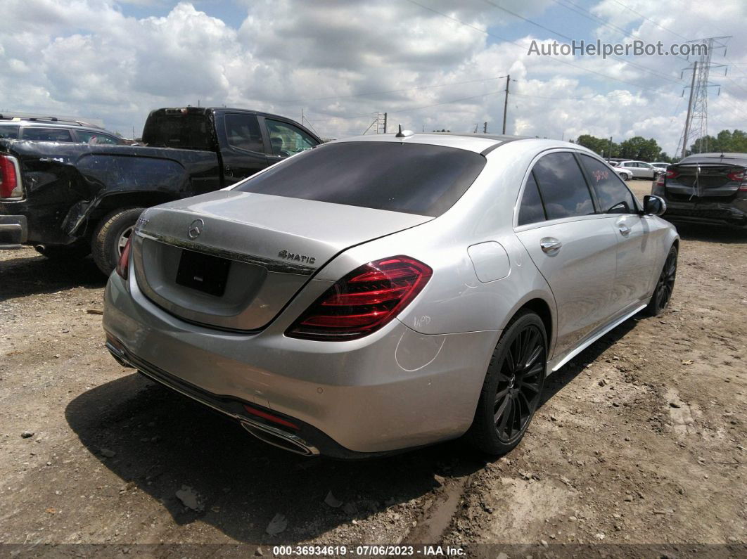 2019 Mercedes-benz S-class S 560 Silver vin: WDDUG8GB0KA436434