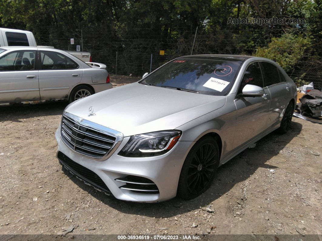 2019 Mercedes-benz S-class S 560 Silver vin: WDDUG8GB0KA436434