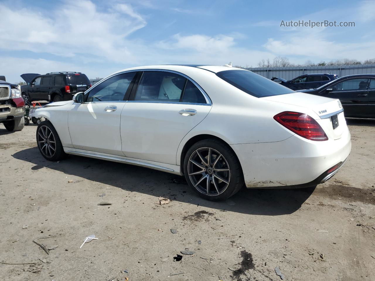 2019 Mercedes-benz S 560 4matic White vin: WDDUG8GB0KA464444