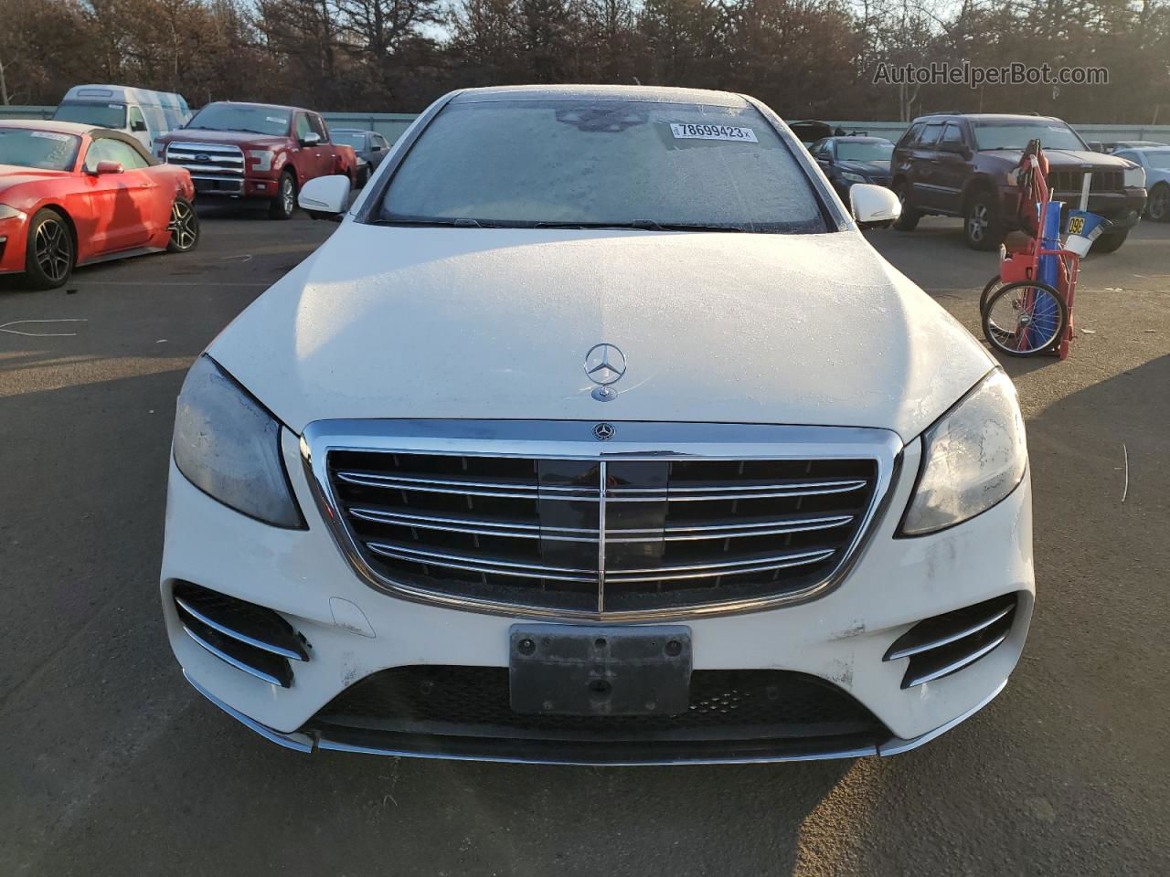 2019 Mercedes-benz S 560 4matic White vin: WDDUG8GB1KA424373