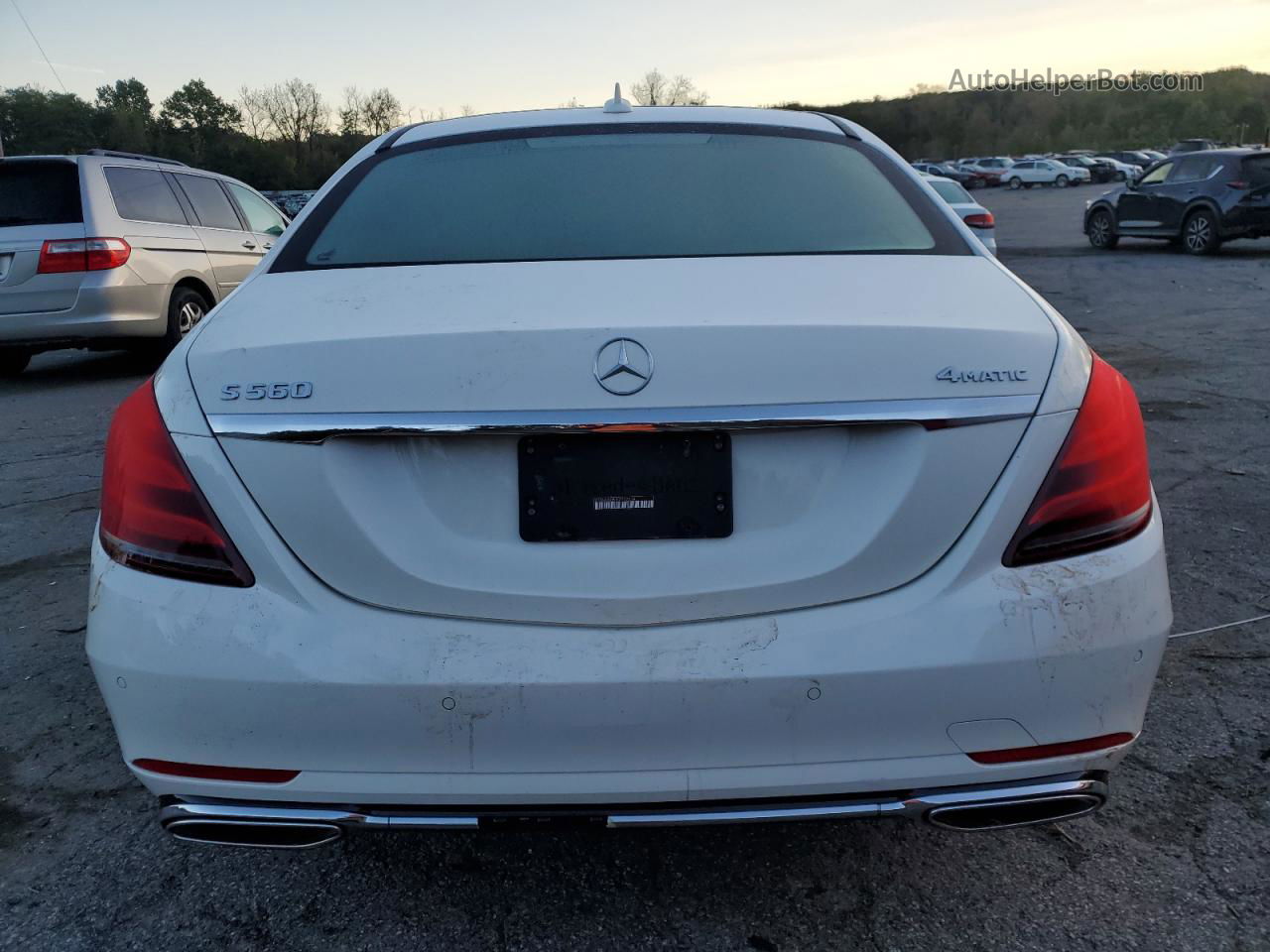 2019 Mercedes-benz S 560 4matic Белый vin: WDDUG8GB1KA427614