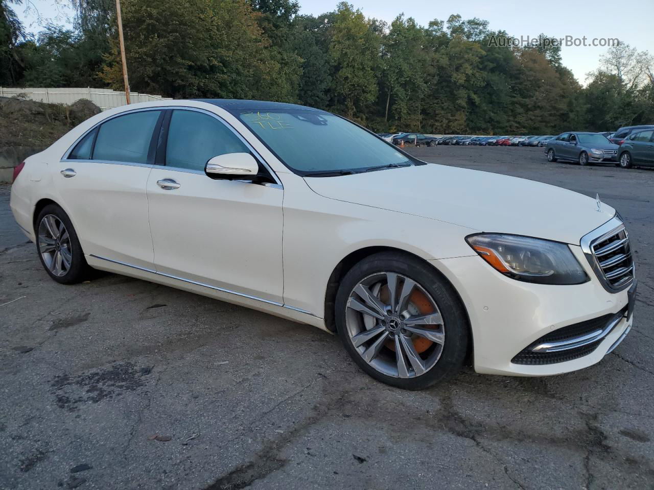 2019 Mercedes-benz S 560 4matic Белый vin: WDDUG8GB1KA427614