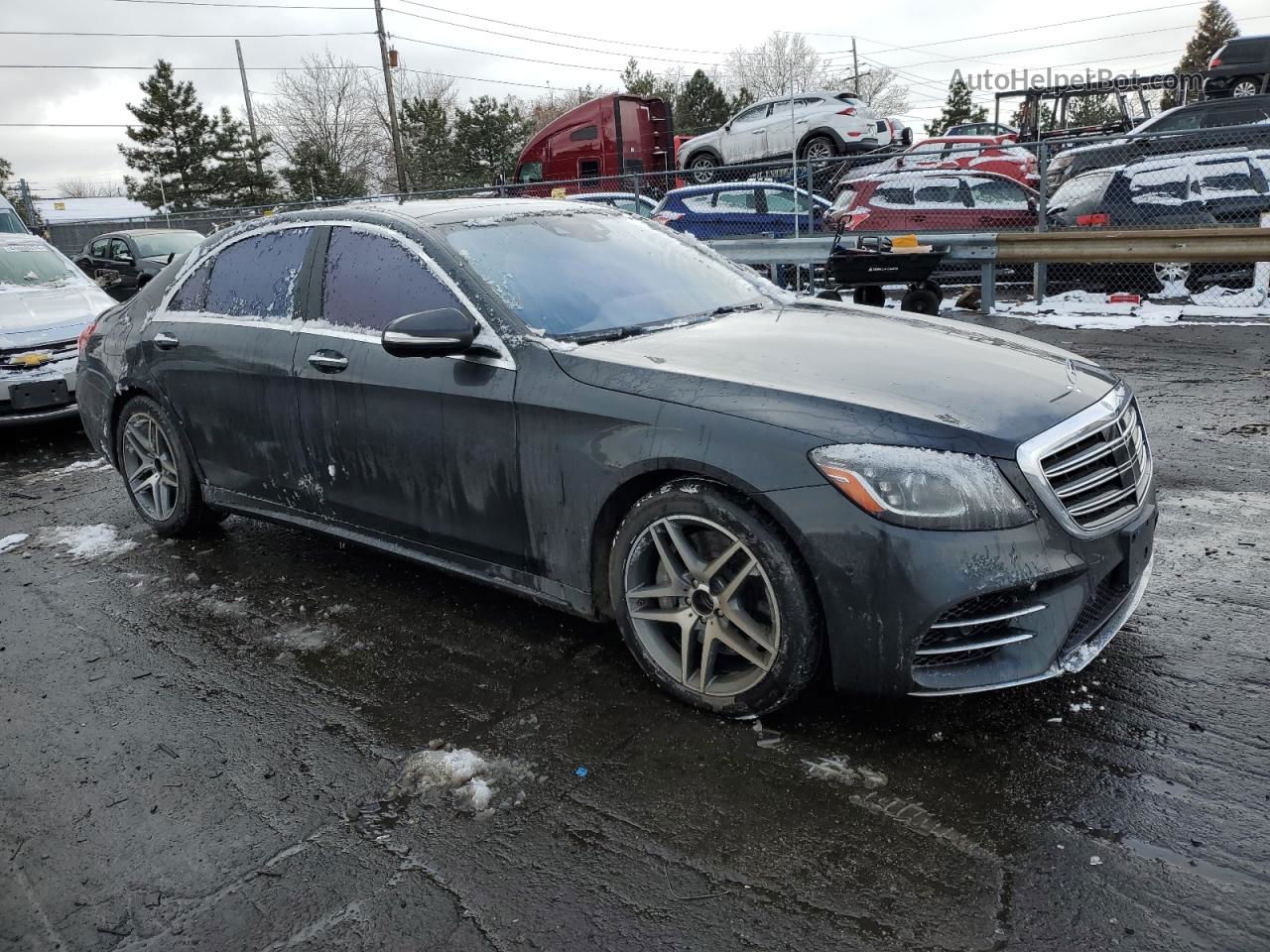 2019 Mercedes-benz S 560 4matic Черный vin: WDDUG8GB1KA433770