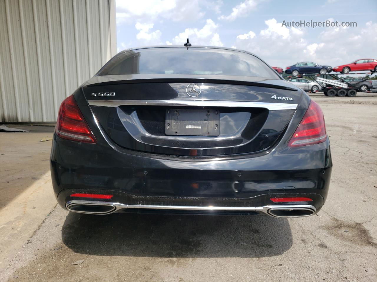 2019 Mercedes-benz S 560 4matic Black vin: WDDUG8GB1KA443117